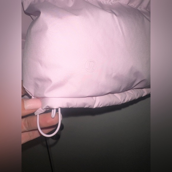 Lululemon Wunder Puff Cropped Jacket. Pink Peony/Pale Icy Pink. Sz 14 - Picture 8 of 10